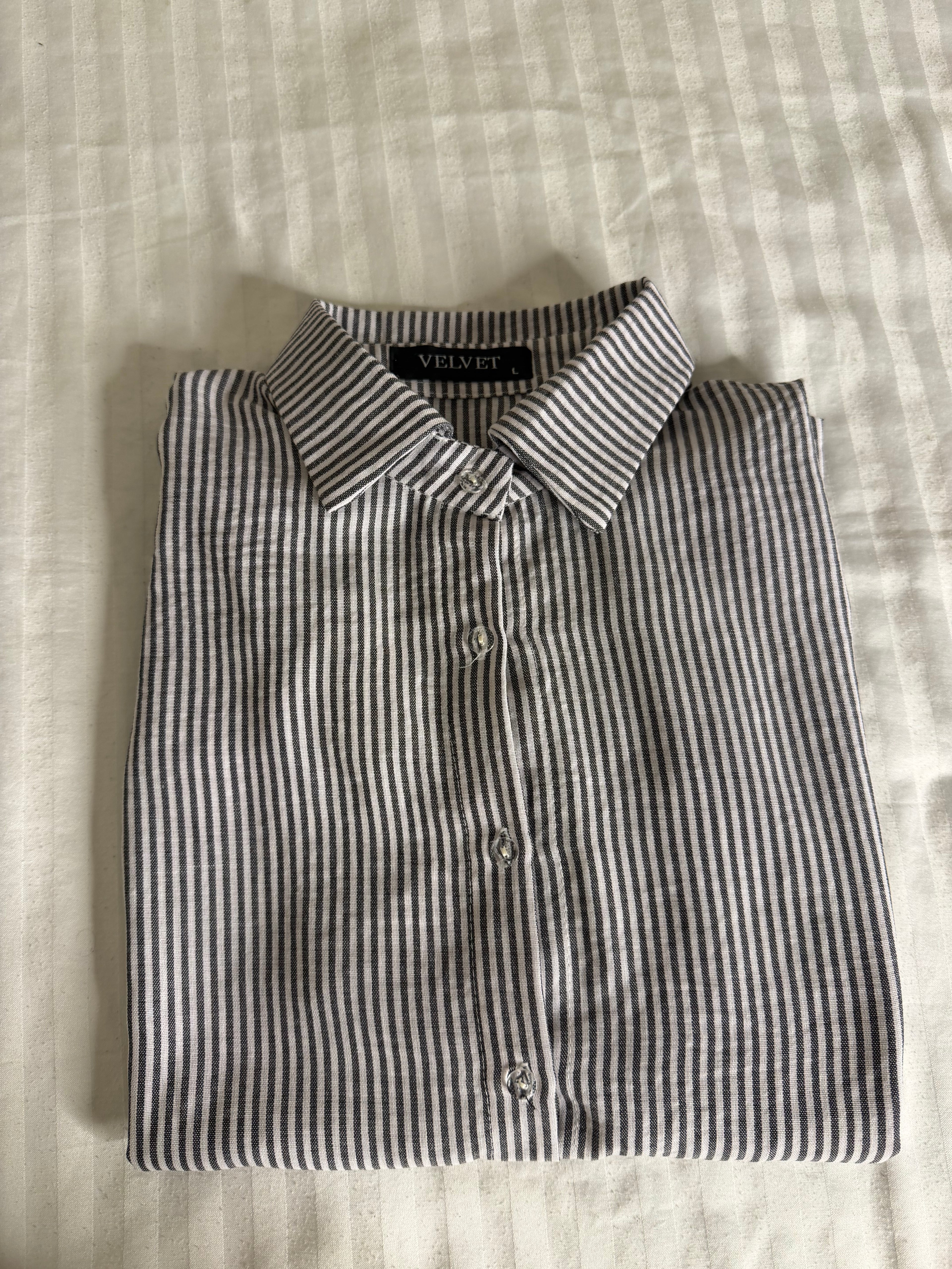 شميز Linen مخطط